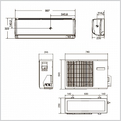 HAIER HSU-18HFF103/R3 (W/G/B)